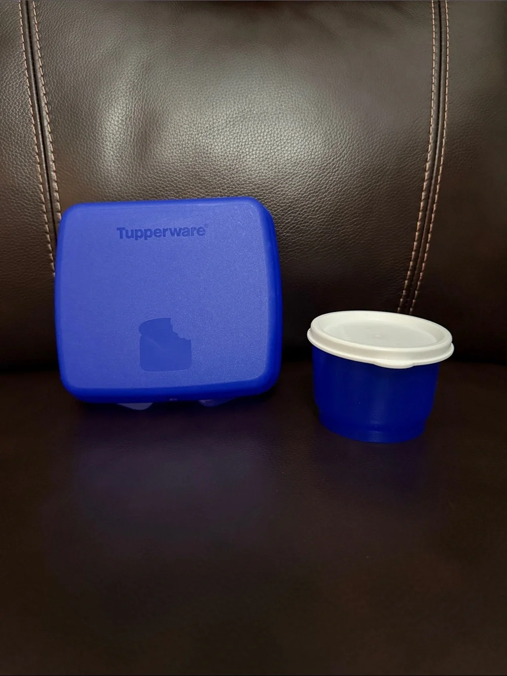 Tupperware - Sandwich keeper - blue with additional container